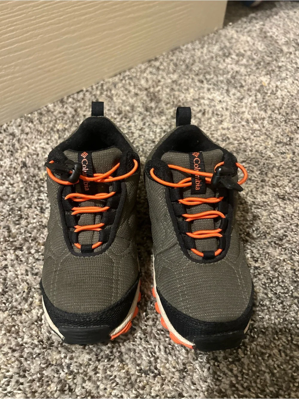 Columbia Kids' Olive Green & Orange Trail Sneakers